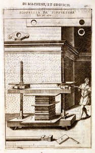 Prasa do książek folio, 1607